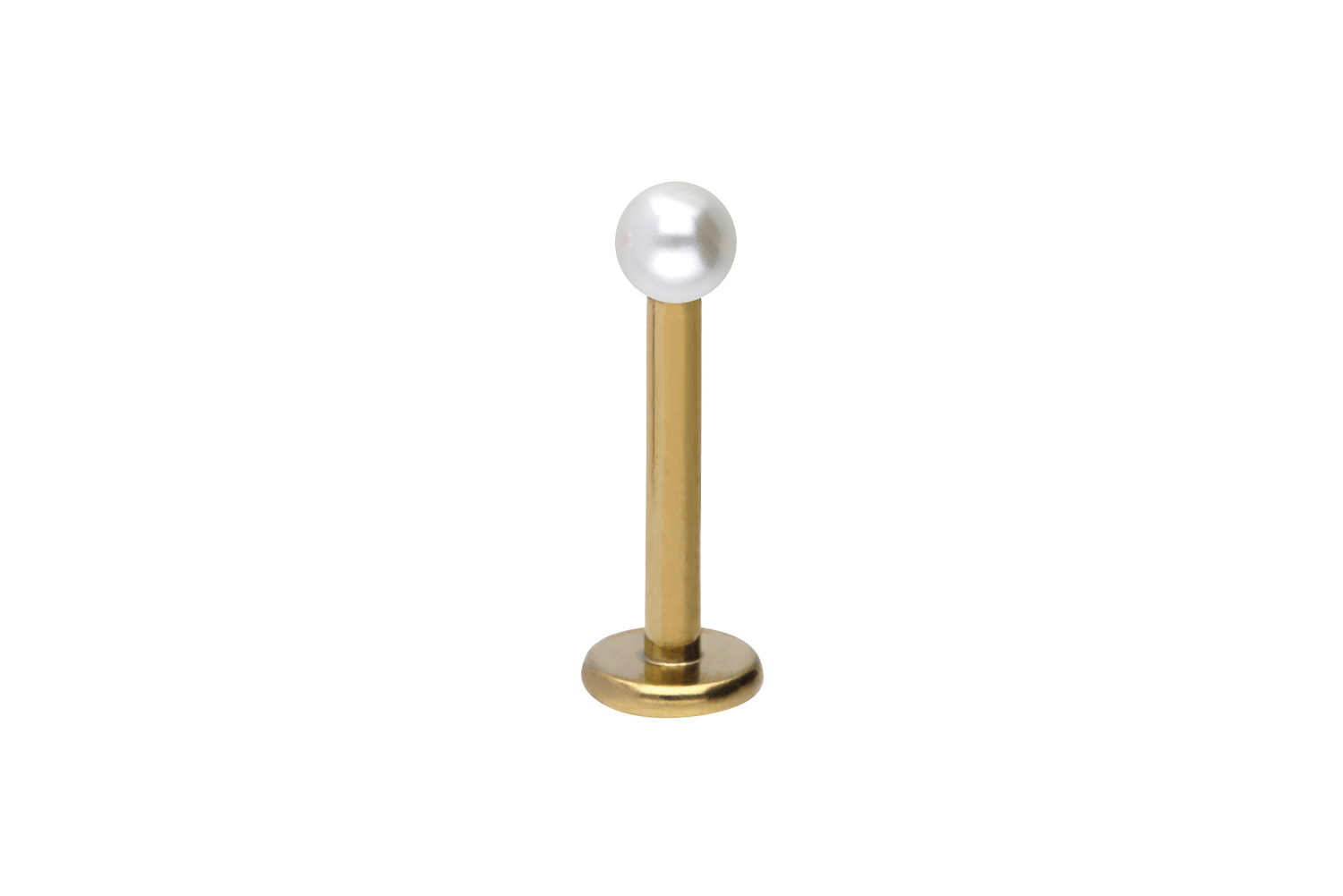 Chirurgenstahl Labret Piercing SYNTHETISCHE PERLE